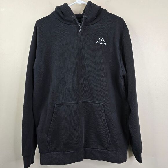 Kappa Mens Long Sleeve Embroidered Logo Pullover Hoodie Large - Picture 1 of 7